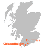 map showing Dumfries and Kirkcudbright