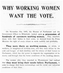 Suffragist election leaflet